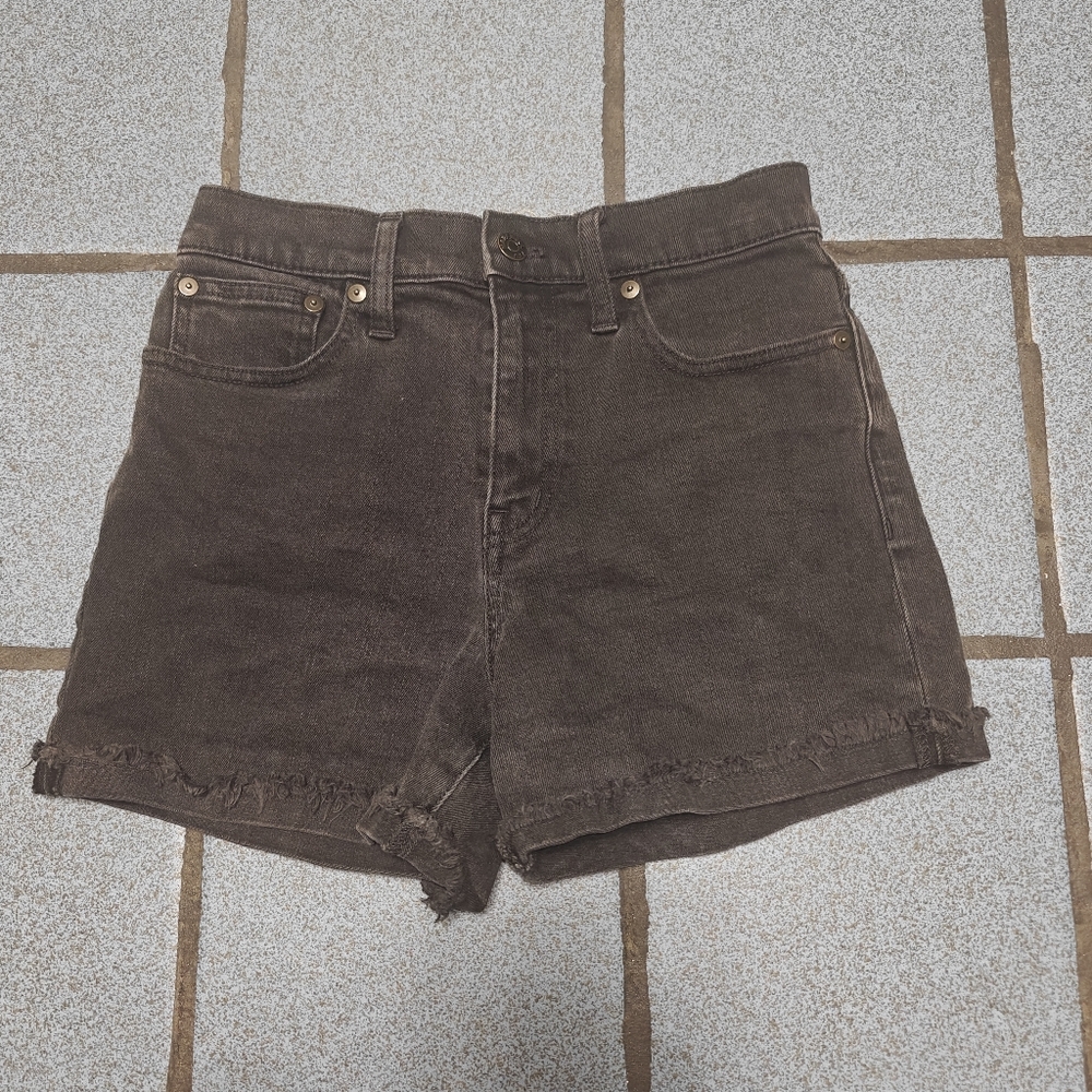 Madewell Women's Dark Grey Jeans Short Size 24
